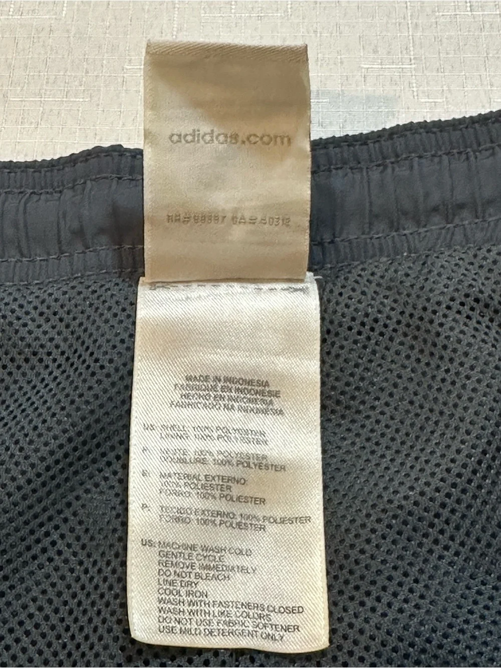 Adidas 3 Stripe Track Pants Gray Blue Men’s M 2010 Y2K